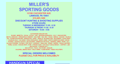 Desktop Screenshot of millersgunshop.com